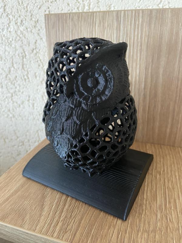 Voronoi money box owl