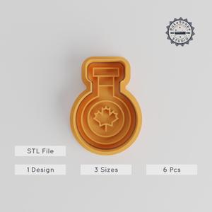 Bottle Shape Cutter & Stamp Set, Perfect for Cookies & Fondant, Includes 3 Sizes, 6 Pieces PRODUCT_5458