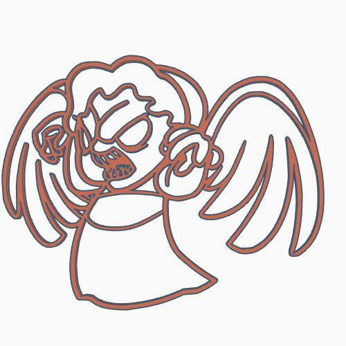 Dr. Who Weeping Angel 2D Wall Art