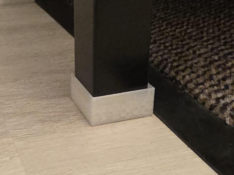 Furniture Foot Extender (Round and Square versions) Parametric for Robot Vacuum Clearance