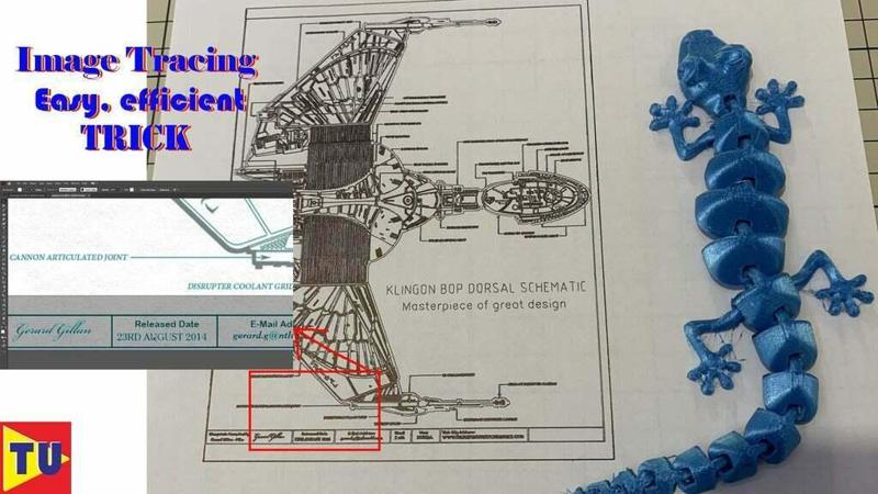 Image tracing trick (Star Trek: Klingon BOP blueprint tested)