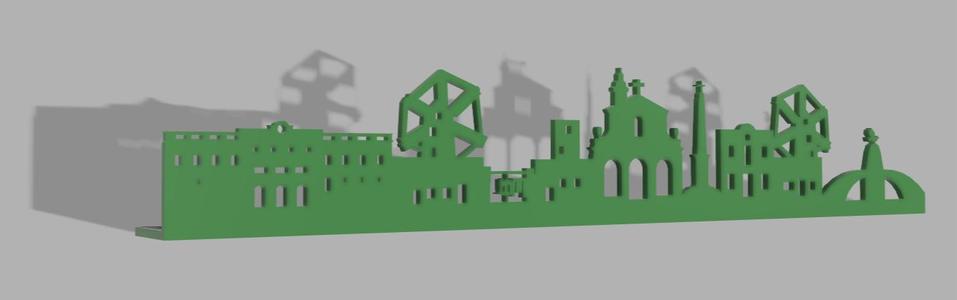 Skyline of Sant Lluis village in Menorca