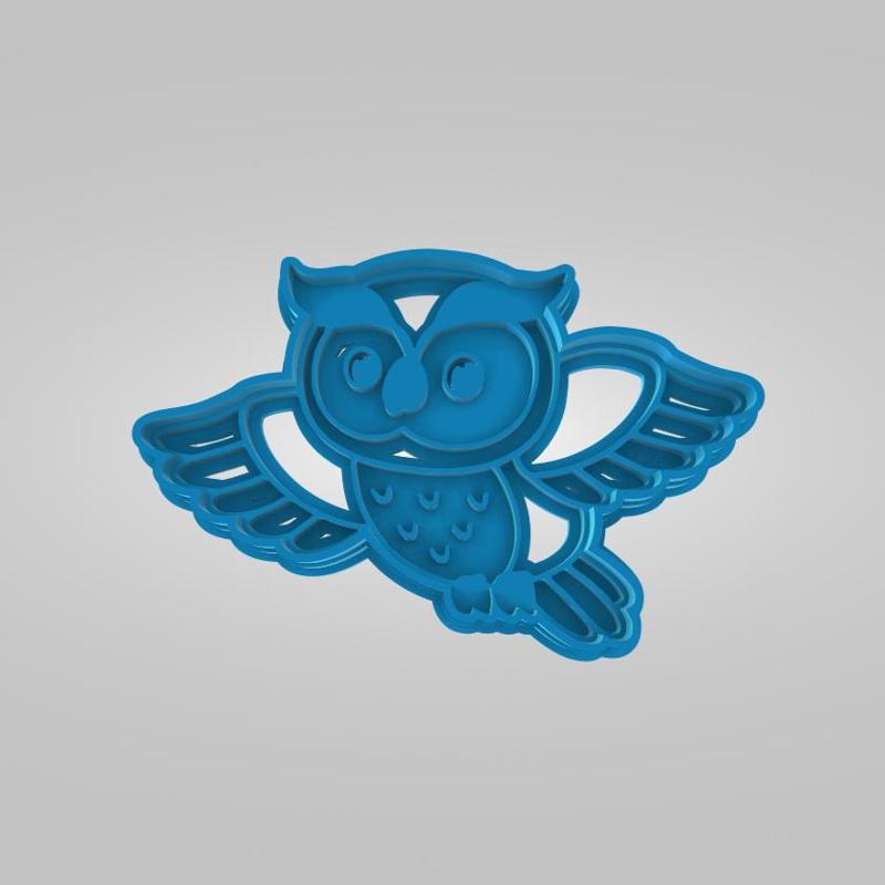 Cute Flying Owl Cookie Cutter
