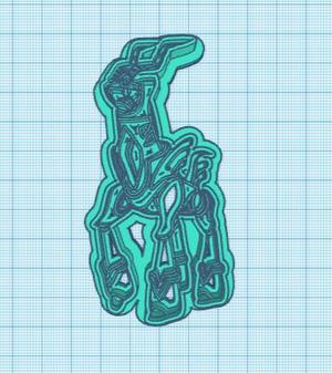 Pokemon: Iron Crown Cookie Cutter