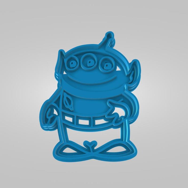 Squeeze Toy Alien Cookie Cutter from Toy Story