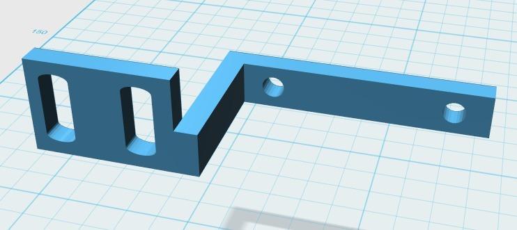 SN04 mount for Dual Blower Duct Tevo Tarantula