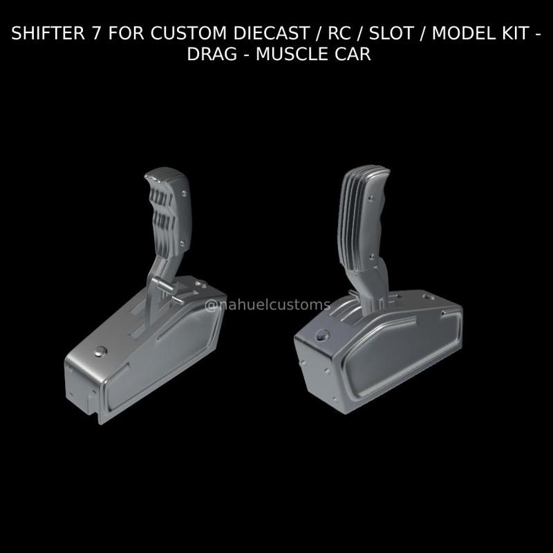 SHIFTER 7 FOR CUSTOM DIECAST / RC / SLOT / MODEL KIT - DRAG - MUSCLE CAR