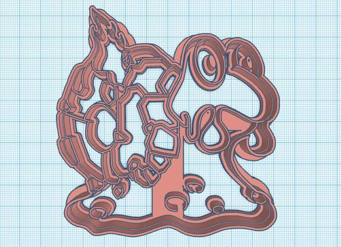 Pokemon: Magcargo Cookie Cutter