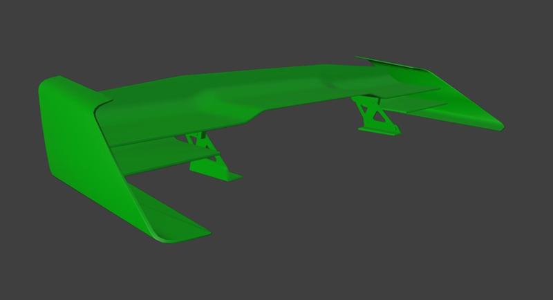 Spoiler 071 Wing For RC CARS Universal 3D PRINT STL