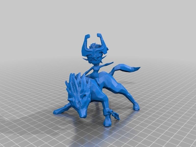 Wolf Link with Midna