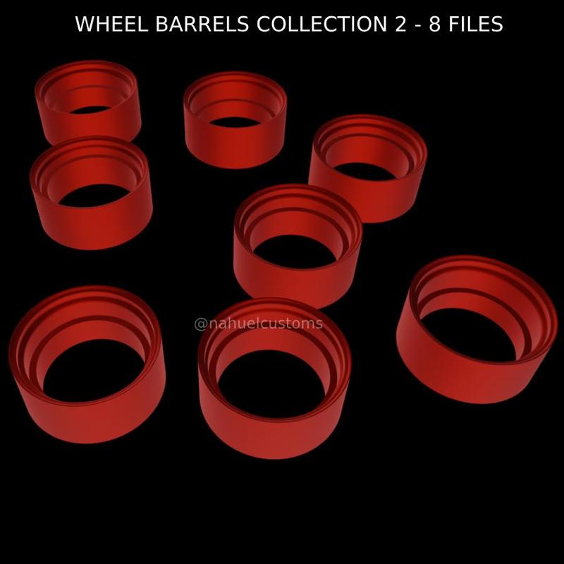 WHEEL BARRELS COLLECTION 2 - 8 FILES