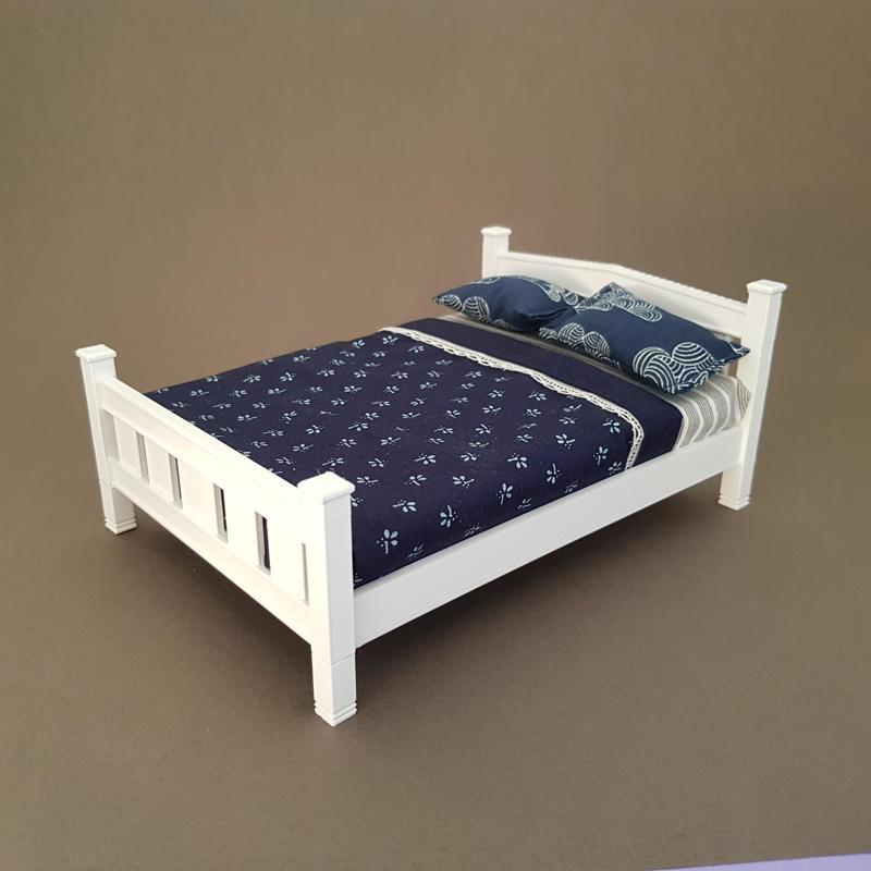 Double Bed Frame 1/12 miniature