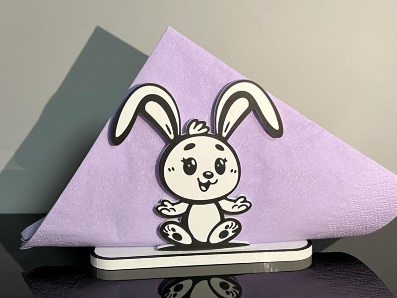 Easter bunny napkin stand