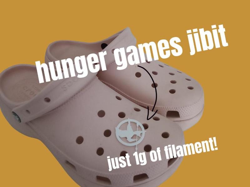 Hunger Games Mockingjay Pin Croc Jibit