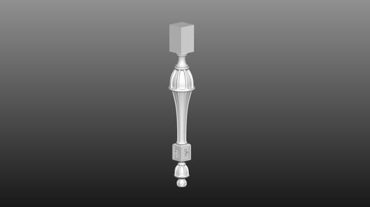 furniture leg 3D cnc