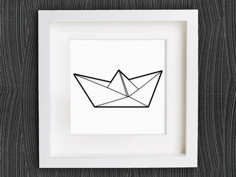 Customizable Origami Paper Ship