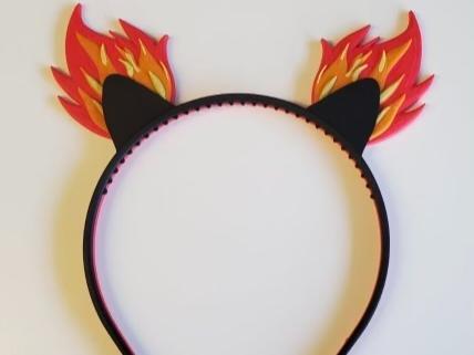 Flaming Cats Headband