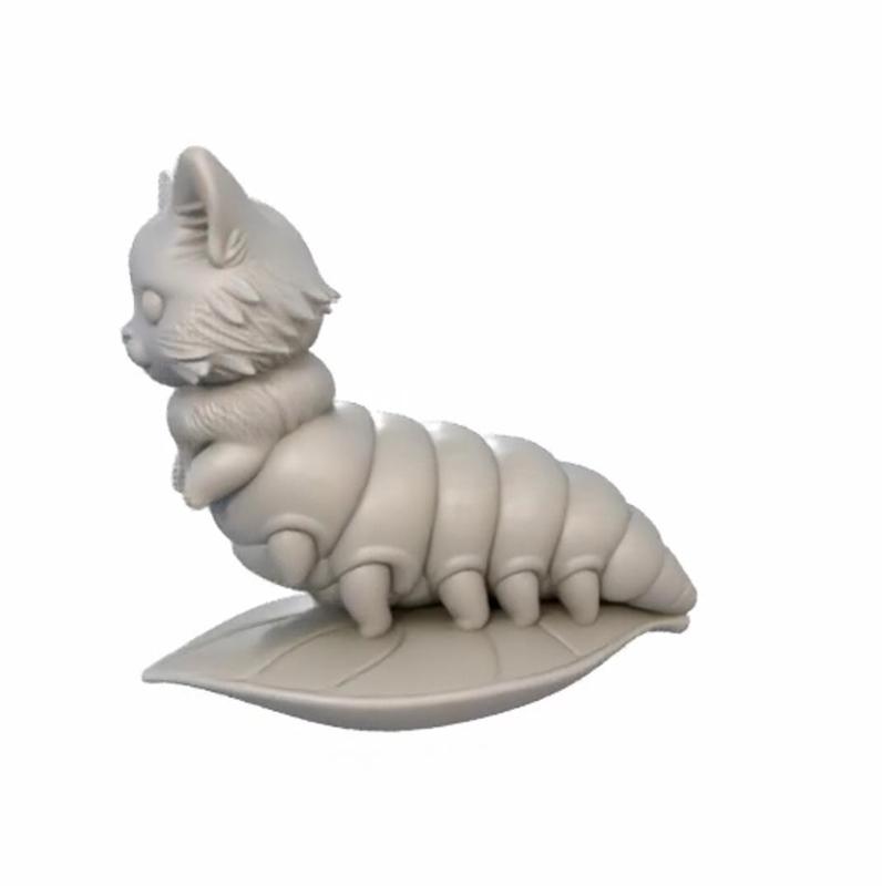 Catercat - Cute Cat-Caterpillar Hybrid 3D Model
