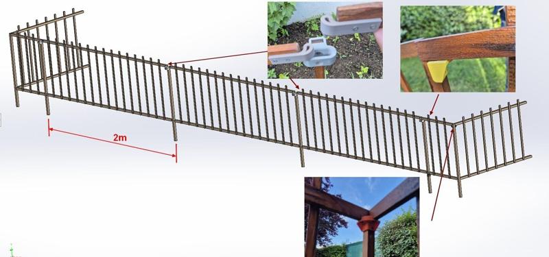 Removable garden fence