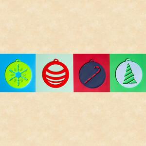 Christmas Decoration for your Tree, for tags, for keychain, for painting...