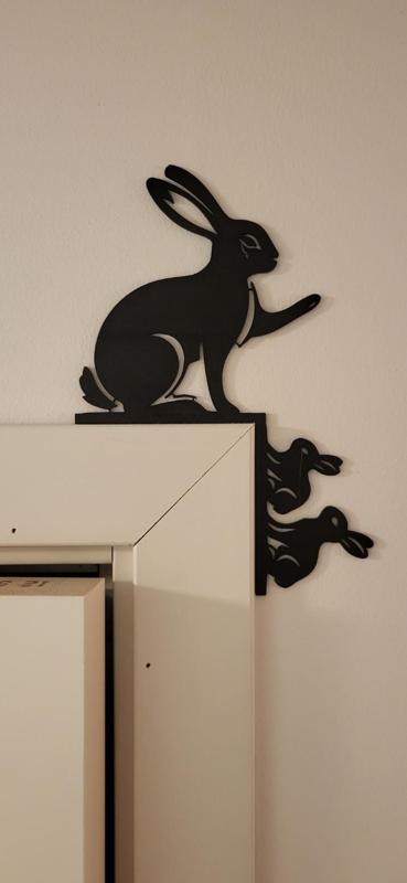 Festive Easter Corner with Bunnies