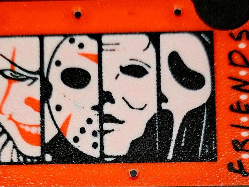 Horror Friends Ridge Wallet Plates