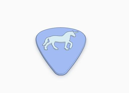 Unicorn Guitar Pick