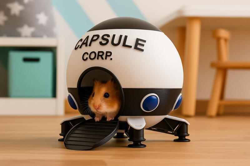 Capsule Corp Ship - Dragonball - Small pet house