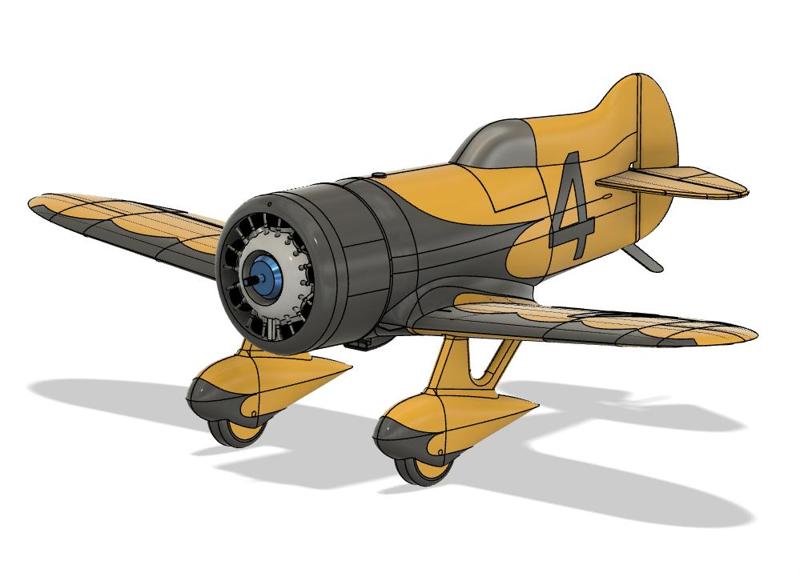 GeeBee Model Z 1931 Racer 600mm 1:12 (L3D)