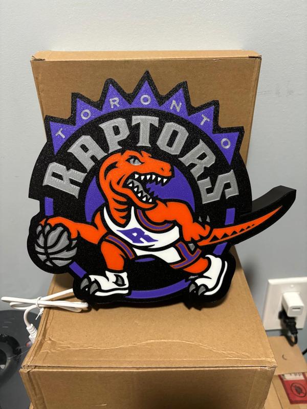 Retro Toronto Raptors light box