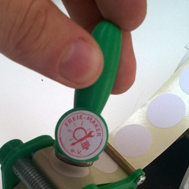 rubber stamp knob 20mm