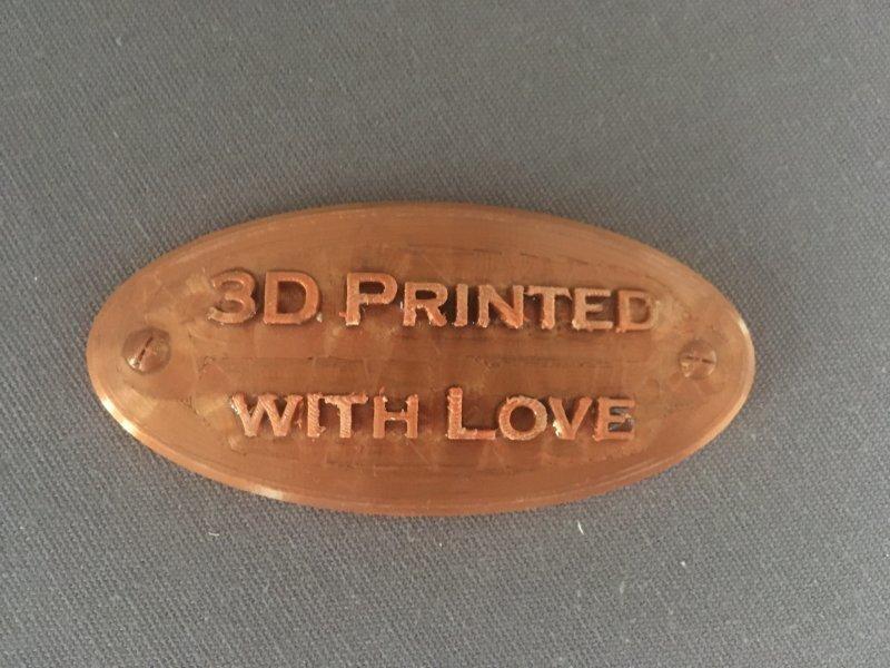 Emblem - 3D Printed with Love