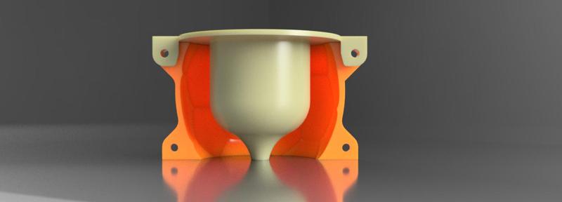 Soccer ball mold - flowerpot