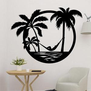 Beach Palm Tree Wall Art