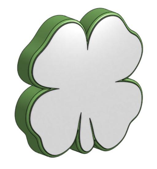 Led trefoil lamp - St Patrick's day