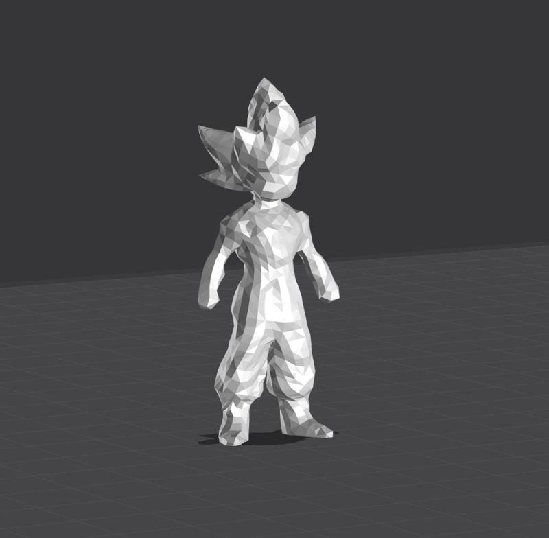 Lowpoly Kid Goku