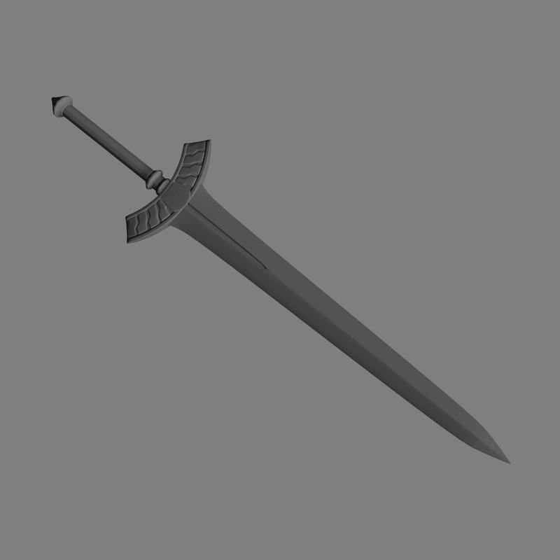 Roche Soldier 3rd Class Sword Final Fantasy 7 FF7