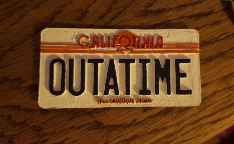 Back to the Future license plate