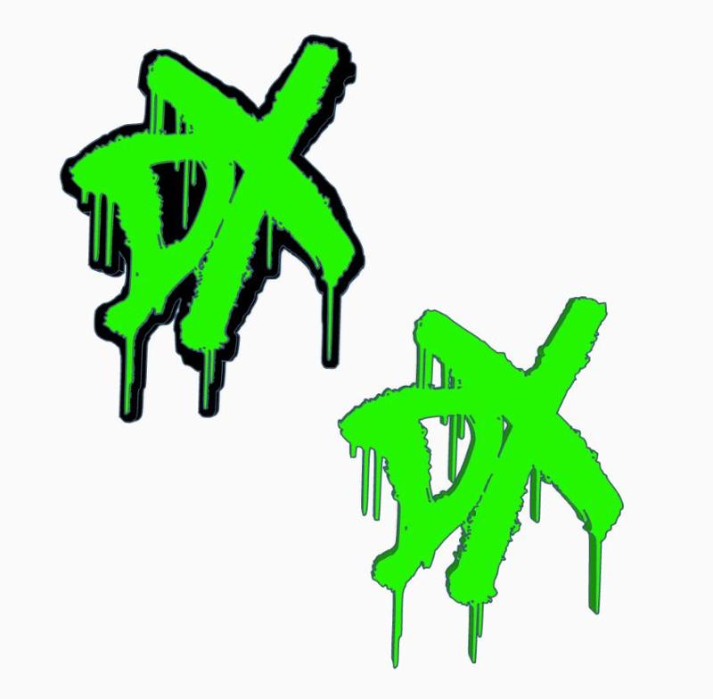 D-GENERATION X (Spray Paint) V2 Logo Display by MANIACMANCAVE3D