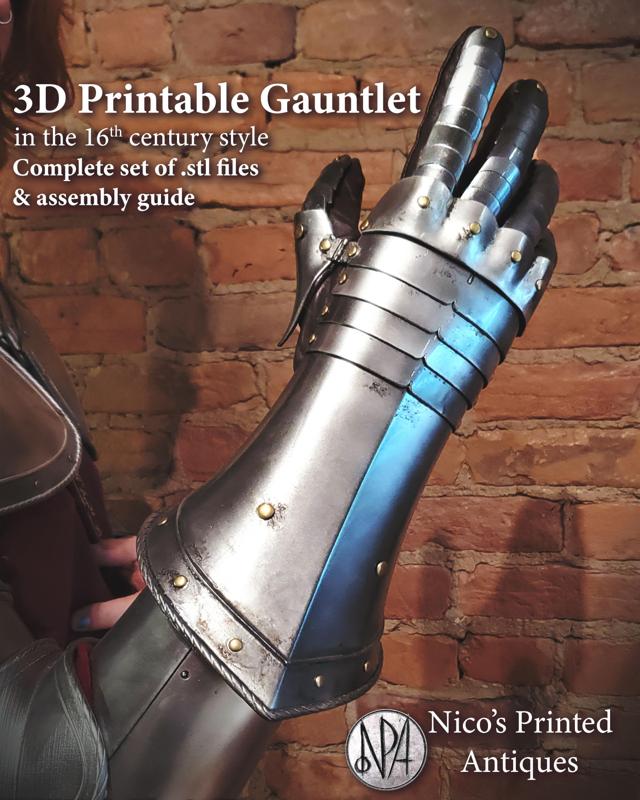 16th Century Plate Gauntlet (Hand Armor)