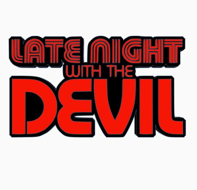 LATE NIGHT WITH THE DEVIL Logo Display by MANIACMANCAVE3D