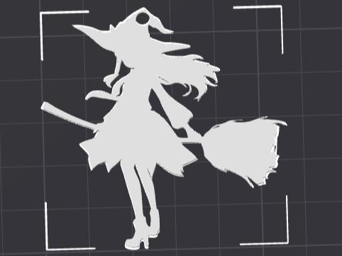 Witch on Broom Ornament