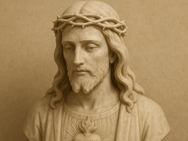 Jesus holy water font