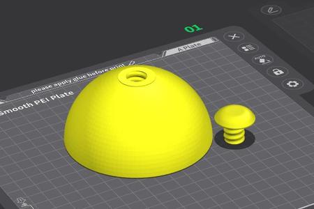 Frag Stand With Screw In Place Frag Plug , Semi Sphere Shape For LPS Softie Grow Out