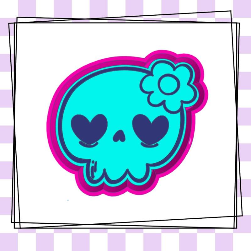 Girly Skull Freshie STL