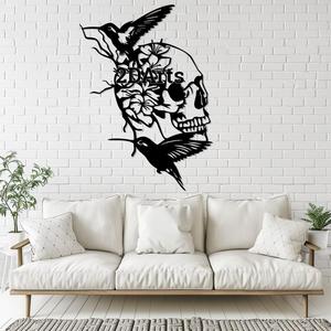 Skull with Hummingbirds 2D Wall Art/Window Art