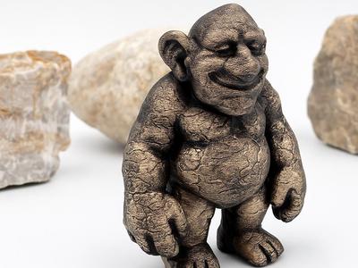 Cheerful Rock Troll – Fantasy Figurine