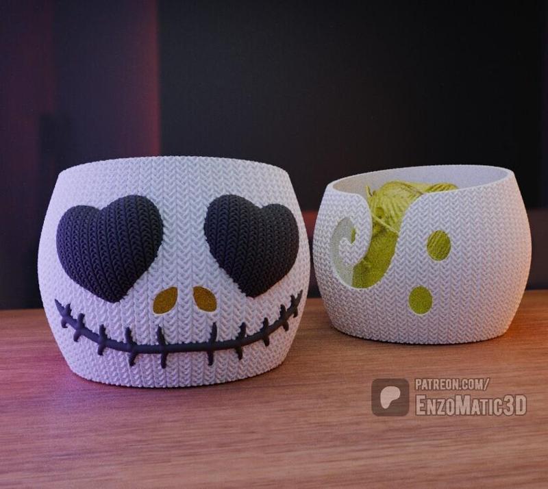 bowl Jack valentine love Knitting - crochet bowl - 3MF - STL