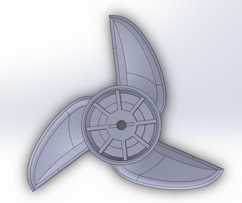 Newport Vessels 3 blade propeller