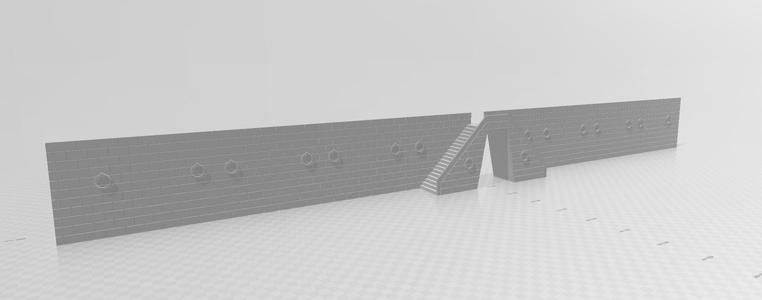 Boat dock wall + Stairs